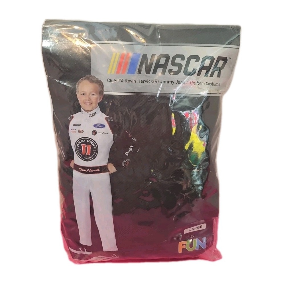 Kevin‎ Harvick Jimmy John's Uniform Halloween Costume Youth Large NASCAR